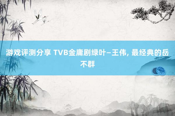 游戏评测分享 TVB金庸剧绿叶—王伟, 最经典的岳不群